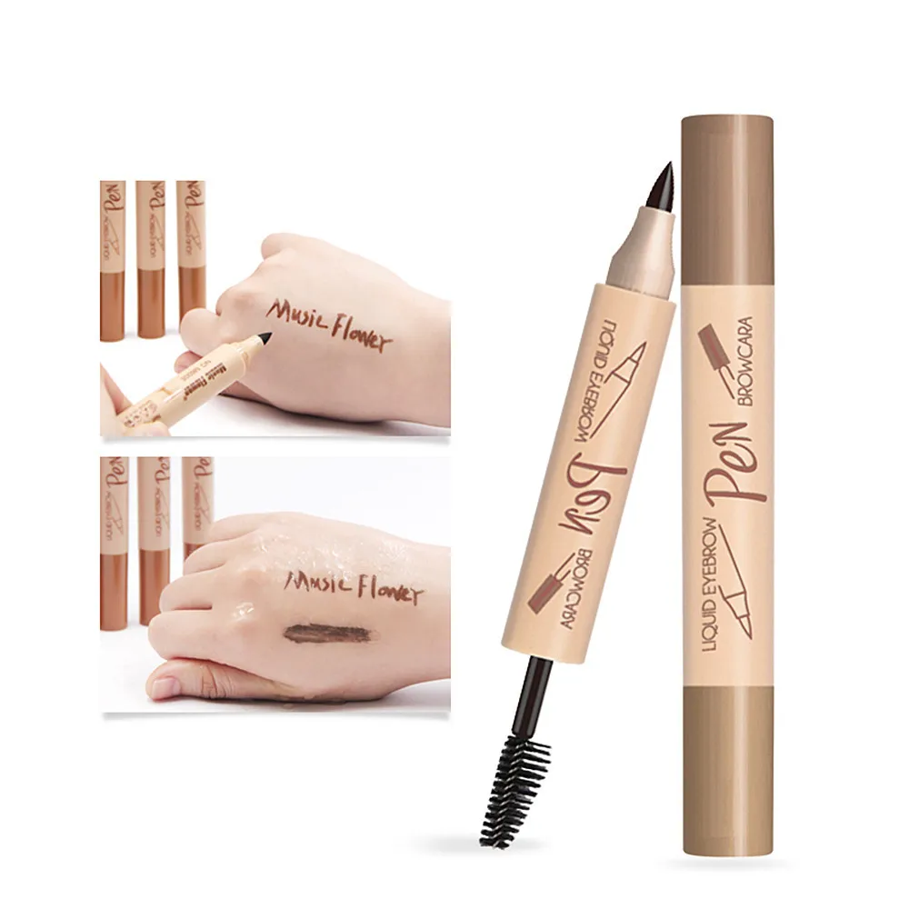 
Double Head Eyebrow Waterproof 4 Colors Eyebrow Pencil Permanent Eyebrow Cream 