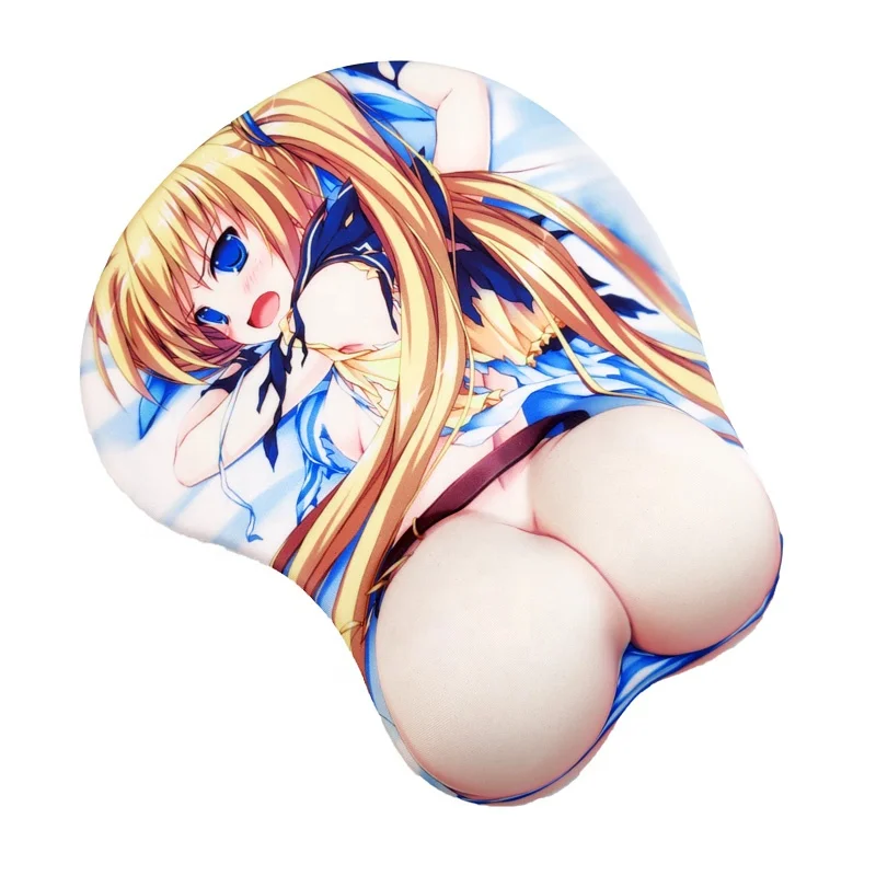 

Custom OEM Neoprene Gel Silicone Sexy Girl Cartoon Photo Nude Breast Ass Anime 3D Mouse Pad, Customer designs