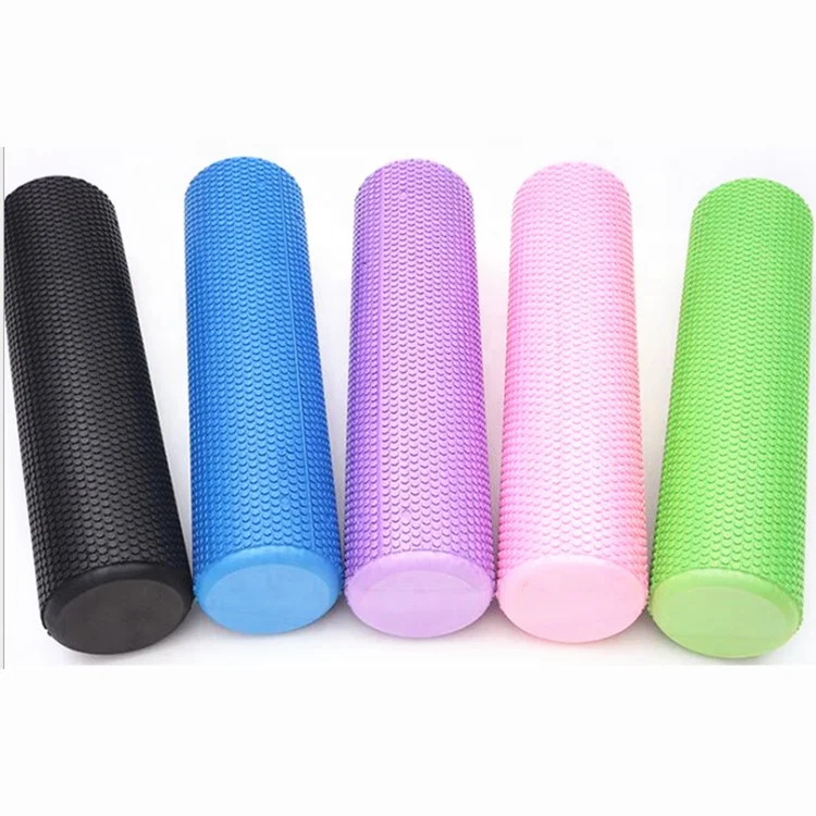 

Wholesale Solid Eco Friendly Custom Logo Gym Fitness Soft epp EVA Yoga Foam Roller Column Set for Back Muscle Massage, Black, blue, pink, red