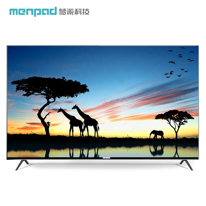 

mirror design OD20 50 inches 1G+8G 3D audio television 4K tempered glass led smart tv D50GFJ