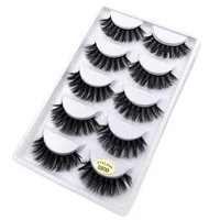 

wholesale private label G800 natural 3D false eyelash 5 pair false eyelash packaging box free sample