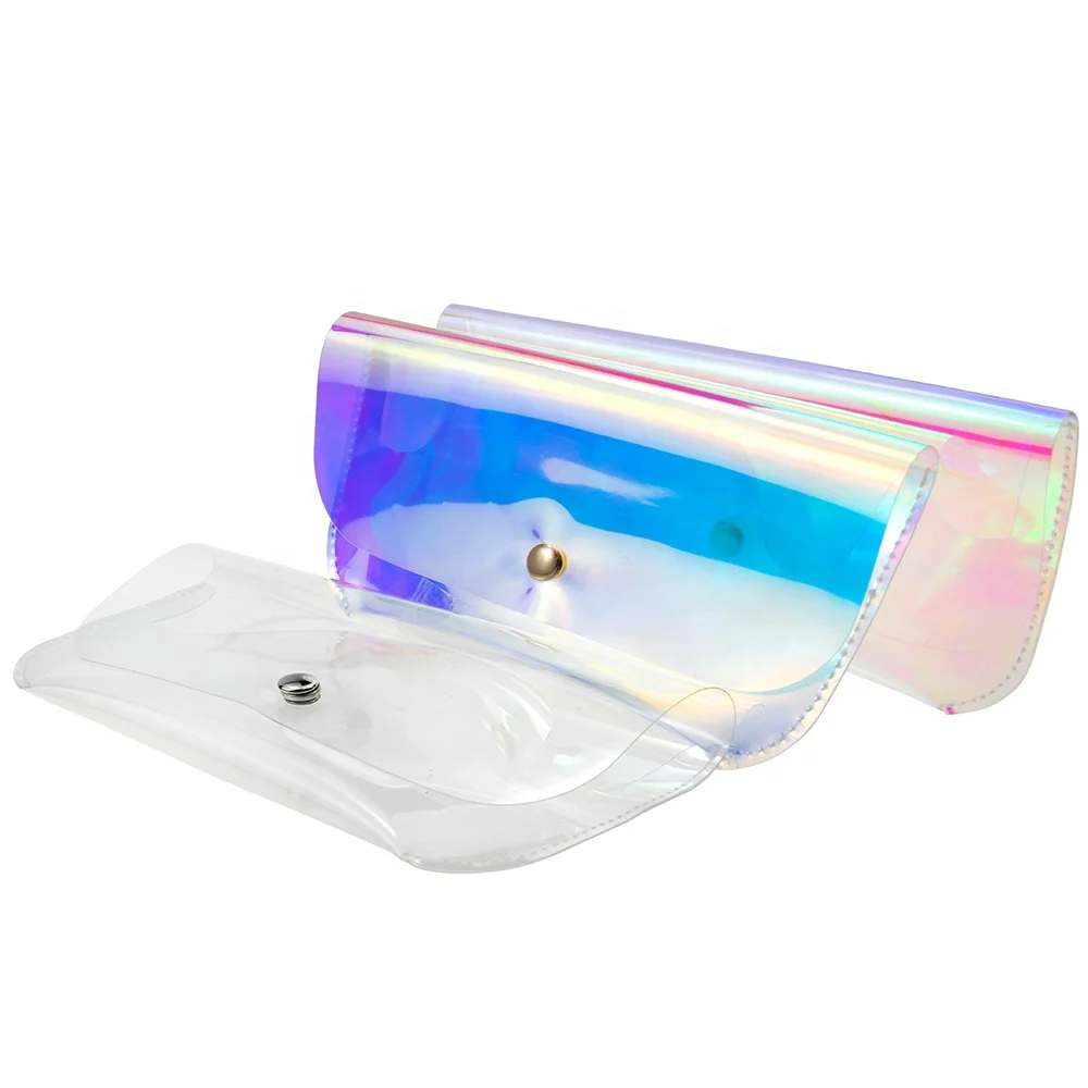 

Clear Plastic Shade Sunglasses Packaging Soft Waterproof Tpu Eye Glass Holograhic Sun Glasses Case, As showned or customized