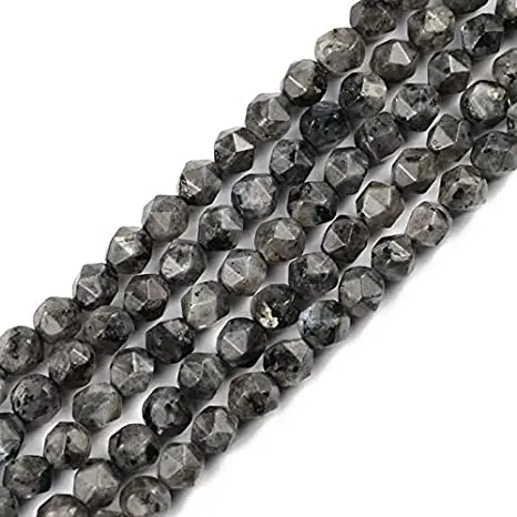 

Wholesale Natural Faceted Beads for Jewelry Making Black Labradorite Lapis Lazuli Gemstone Diamond Cutting Loose Beads, Picture shows
