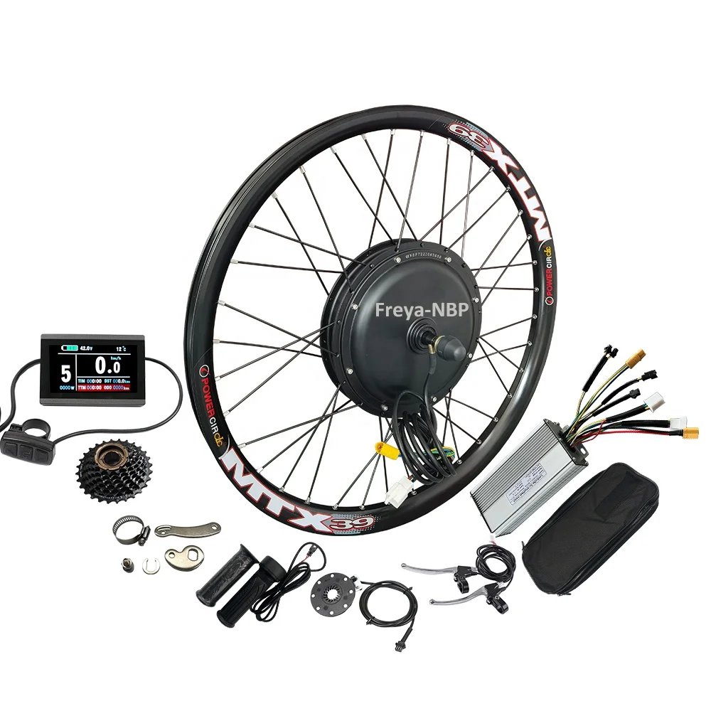 26"/27.5"/29" MTX39 Wheel 52V 2000w MTX Electric Bike Bicycle Hub Motor Rear 135mm Conversion Kits KT40A 8H/45A Sine Wave UKC1+