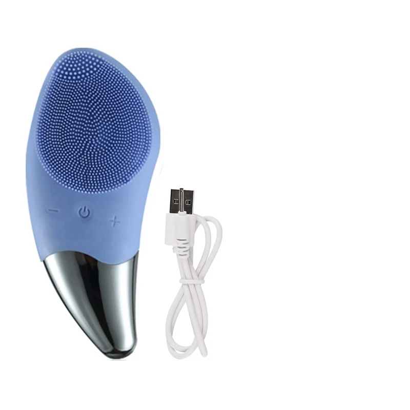 

2020 Electric Sonic Facial Cleansing Brush Pore Cleaner Facial Massage Cleaner, Pink/red/blue/green
