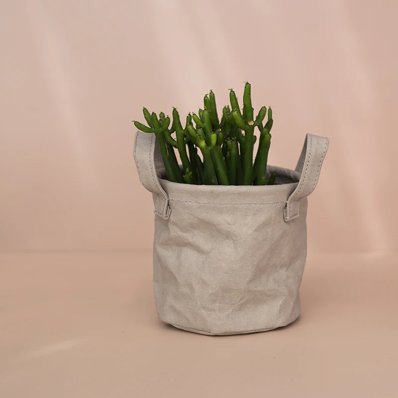 

Flower Pot Planter 2021 New Style Durable Kraft Paper Plant Pot Bag Decorative Box, Customized