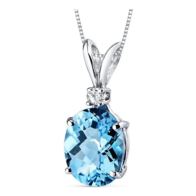 

Luxury Silver Color Pendant Necklace Brilliant Fashion Accessories Party Versatile Female Jewelry, Picture shows