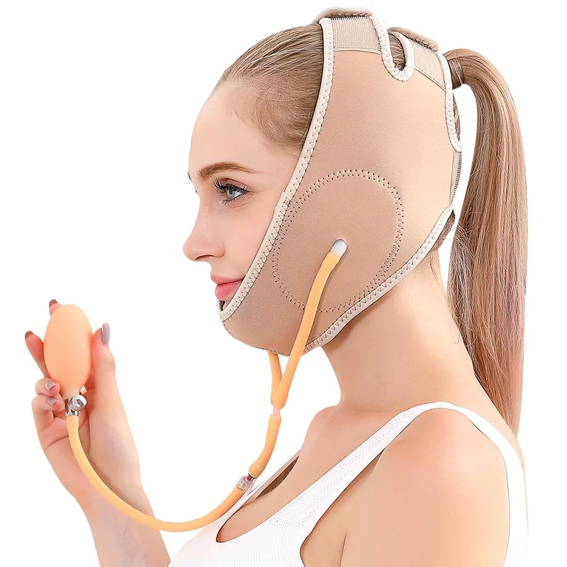 

Face VInflatable Shaper Facial Slimming Bandage Relaxation Lift Up Belt Shape Lift Reduce Double Chin Face Thining Band Massage