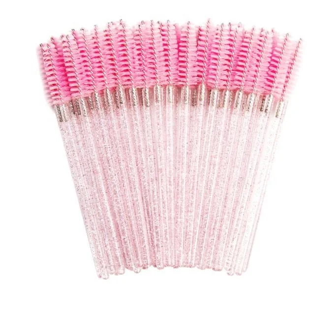 

Crystal Shiny Disposable Mascara Wand Eyelash Eyebrow Brushes