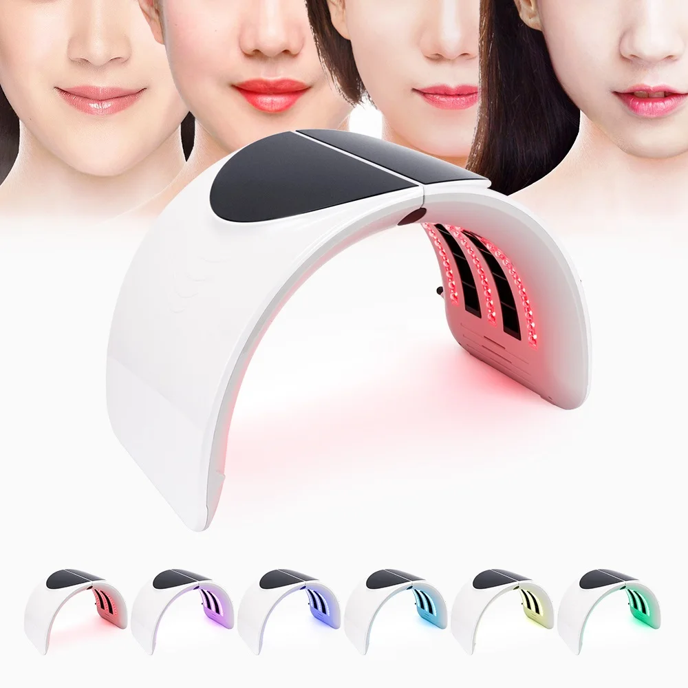 Raiposa 7 Color PDT Facial Mask Face Lamp Machine Photon Therapy LED Light Skin Rejuvenation Anti Wrinkle Skin Care Beauty Mask
