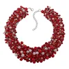 Hot Selling GRACE Fashionable Crystal Jewellery Beaded Custom Jewelry Necklace for Women