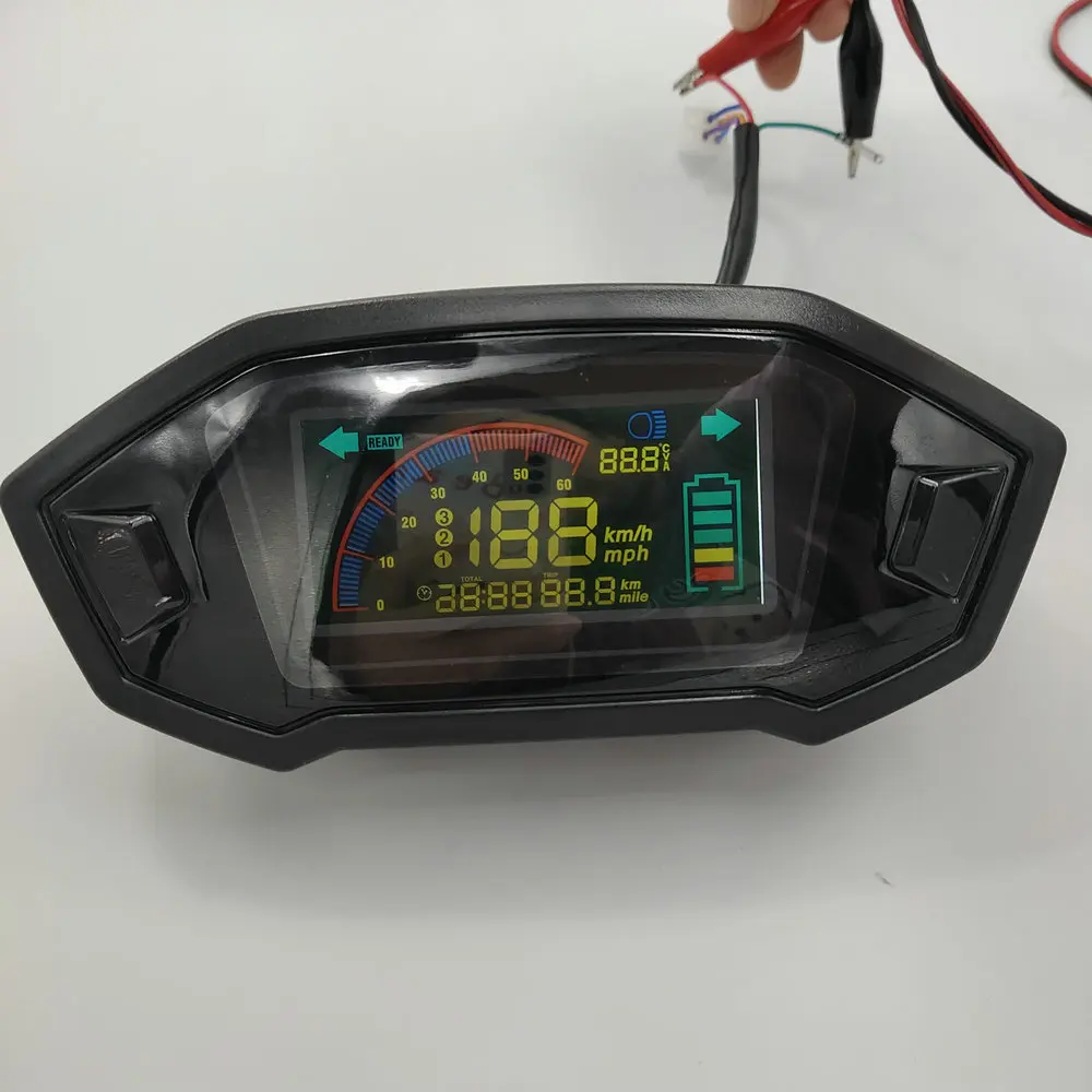 

meter Lcd Display 48-72v Gauge For Electric Scooter MTB Motorcycle Odometer With Battery Level And Light indicator Speedview