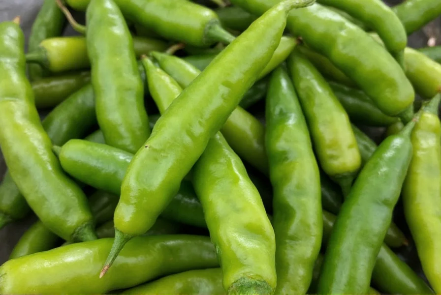 Bunch of Hatch Green Chilies