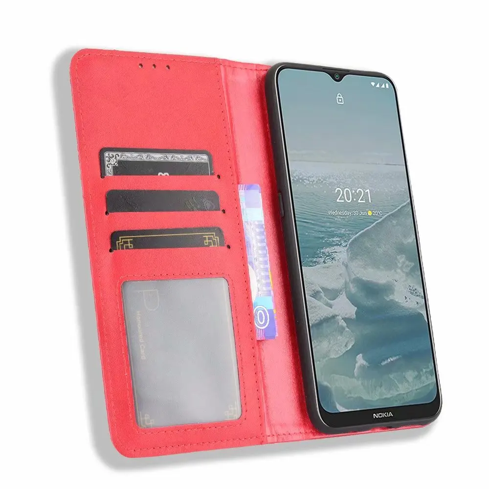 

Retro Flip Wallet Leather Case Cover For Nokia G10/G20/6.3, As pictures