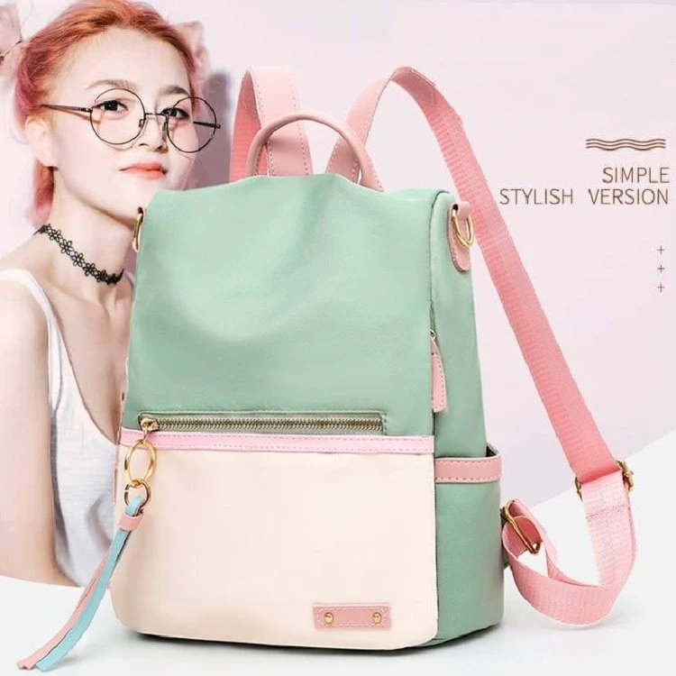 

Designer bag candy color girls school bag anti-theft travel laptop backpack environmental protection waterproof Oxford backpack, Customized color