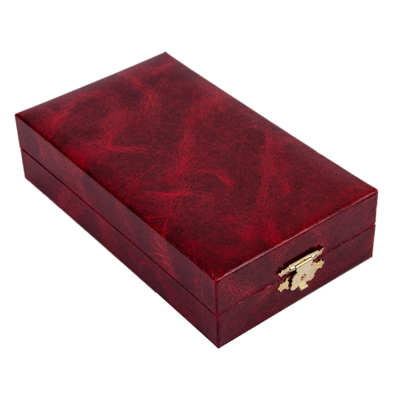 

Luxury Present Packing Velvet Inner Orthodox necklace Pectoral Cross Alloy Large Red Pu Gift Box for Jewelry, Red, customized