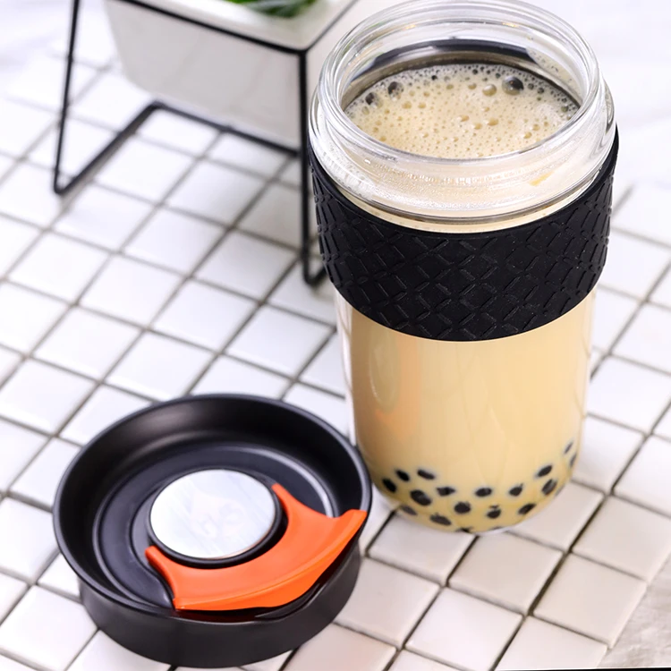 

stock eco friendly infuser glass tea mug with filter in bulk