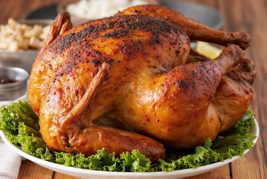 Turkey Being Rubbed with Jerk Marinade