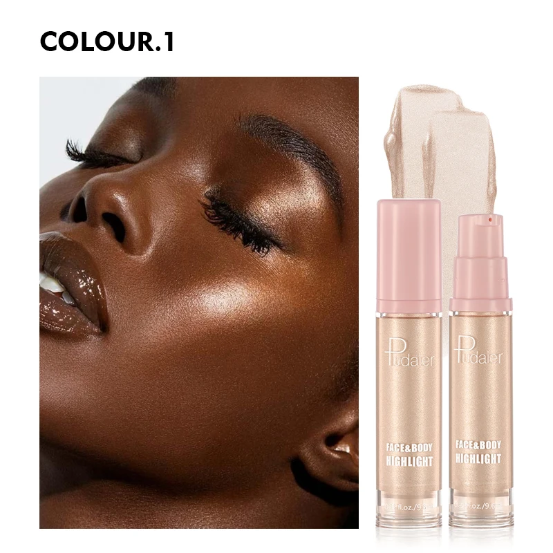 

Pudaier Highlighter Contouring Makeup Face And Body Brightener Concealer Liquid Highlighter OEM Cosmetics