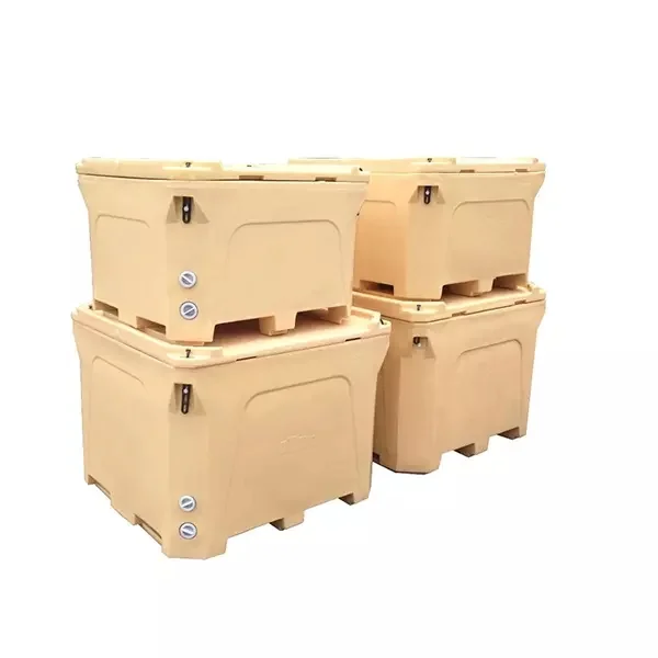 

Customized Color Large capacity LLDPE Fish cooler box 300ml 660ml 1000ml outdoor seafood box Insulated