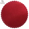 Tabletex Heat resistant Round Metallic Gold Silver Effect Placemat Gold Wedding Placemats Hot Pot EVA Glitter Table Mats