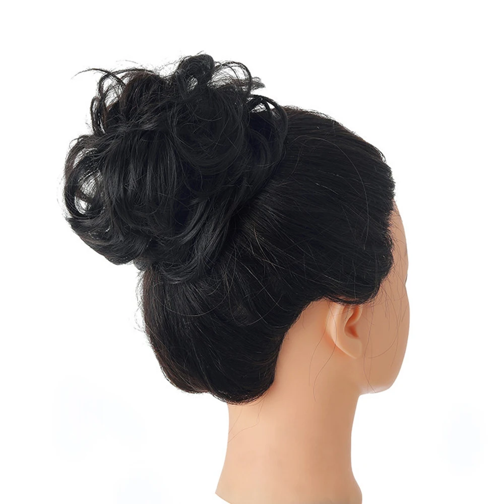 

Synthetic Hair Messy Bun Elastic Band Female Elastic Bun Hair Ornament hairpiece