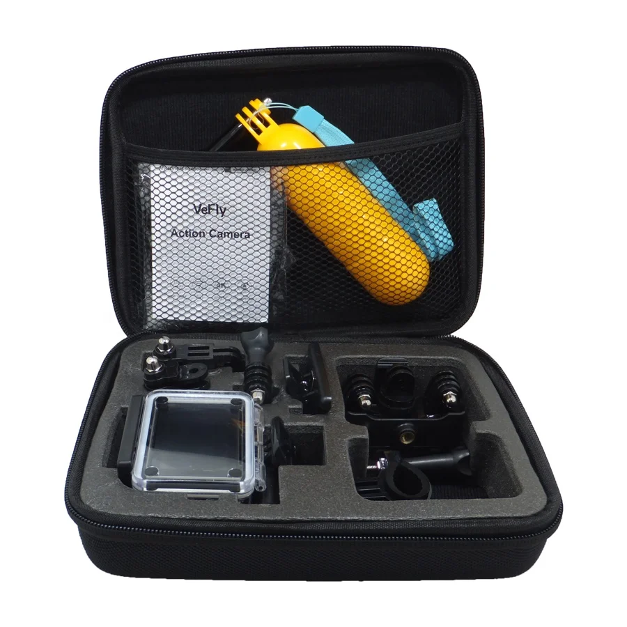 

Junnx waterproof Storage Box Portable Travel Bag Big Size Carrying Case for GoPro Hero 9 Black Action Camera Accessories