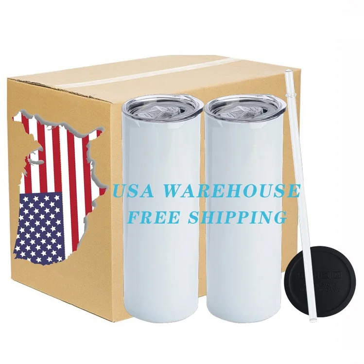 

Doyoung USA Warehouse Free Shipping Wholesale 20oz Straight Skinny Stainless Steel Tumbler 20 oz Sublimation Blank Tumbler, Customized color