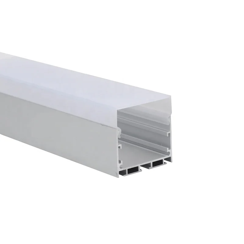 

50*50mm Aluminum Profile Frosted Diffuser Cover with PC for LED Linear Lighting KN25 Aluminum 6063-t5 Mounted & Suspended Square