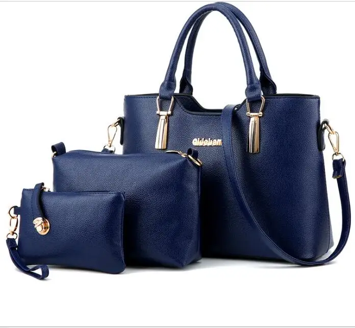 

Wholesale 3pcs set ladies handbags bag set made in China, Customizable