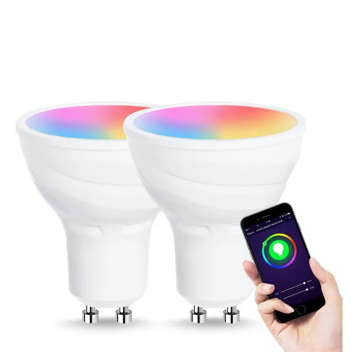 LOHAS LED Smart Bulb RGB+CCT 5W GU10 LED Spotlight Smart WiFi Bulb Compatible With Tuya Smart APP/Google Home/Alexa