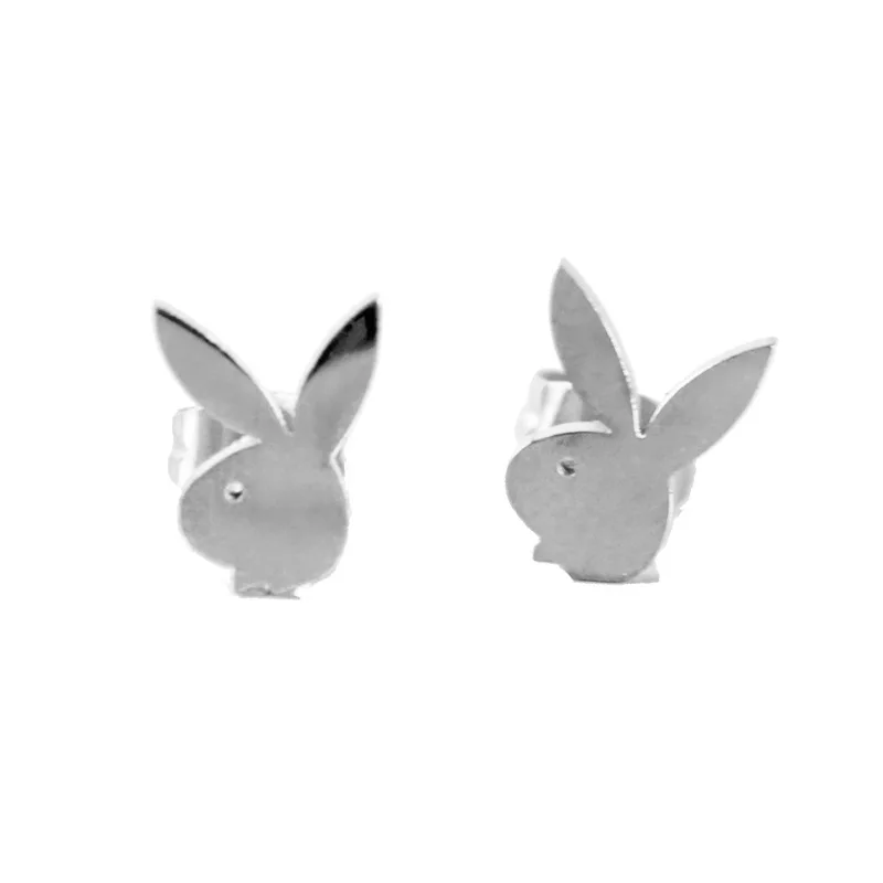 

Charms Bunny Women Fashion Trend 2021 Designer Popular Brands Statement Stainless Steel Earrings