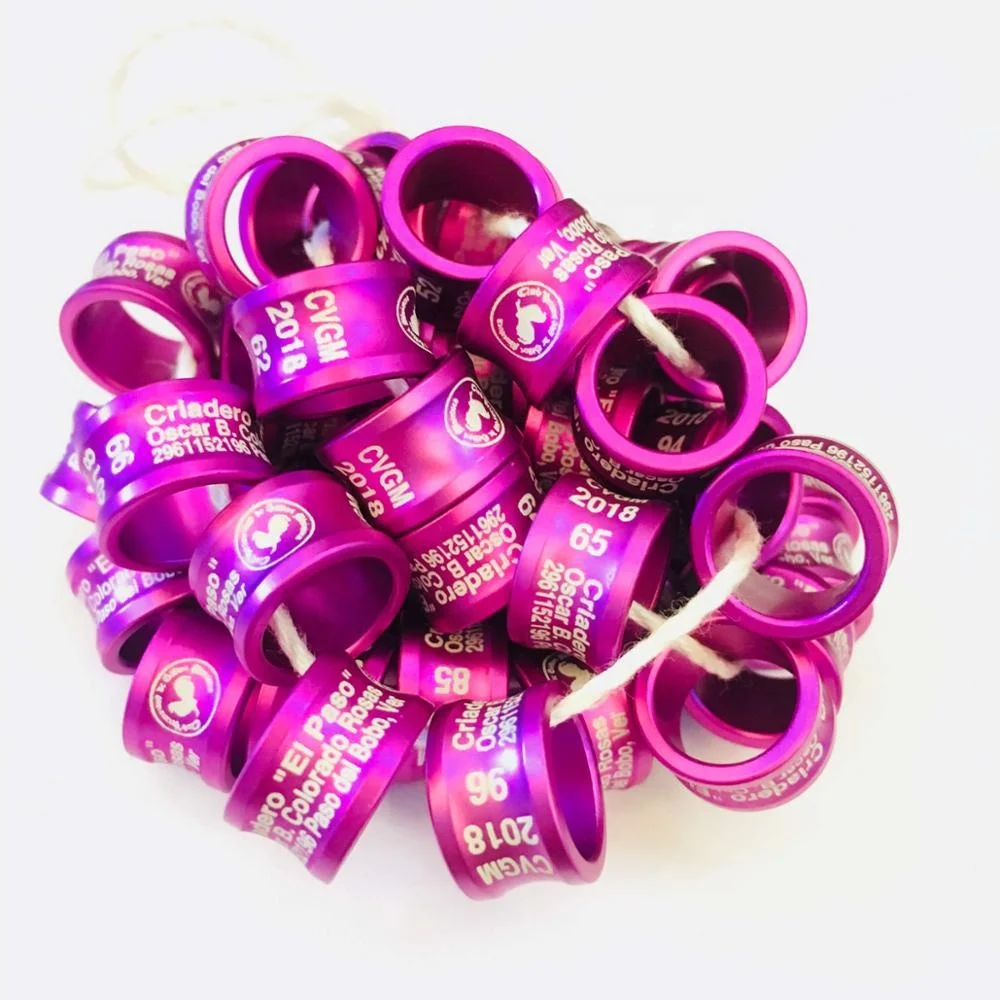

New product new shape ring aluminium birds rings bands poultry leg band 2-16mm