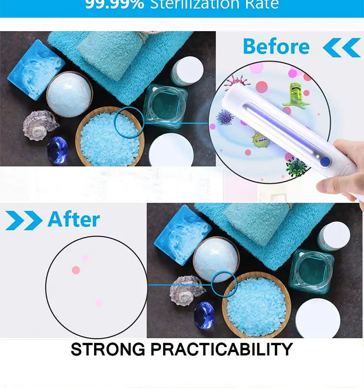 Guangzhou  portable UV led lamp hand sterilizer for phone cloth pet tent kids toy   UV sterilizer