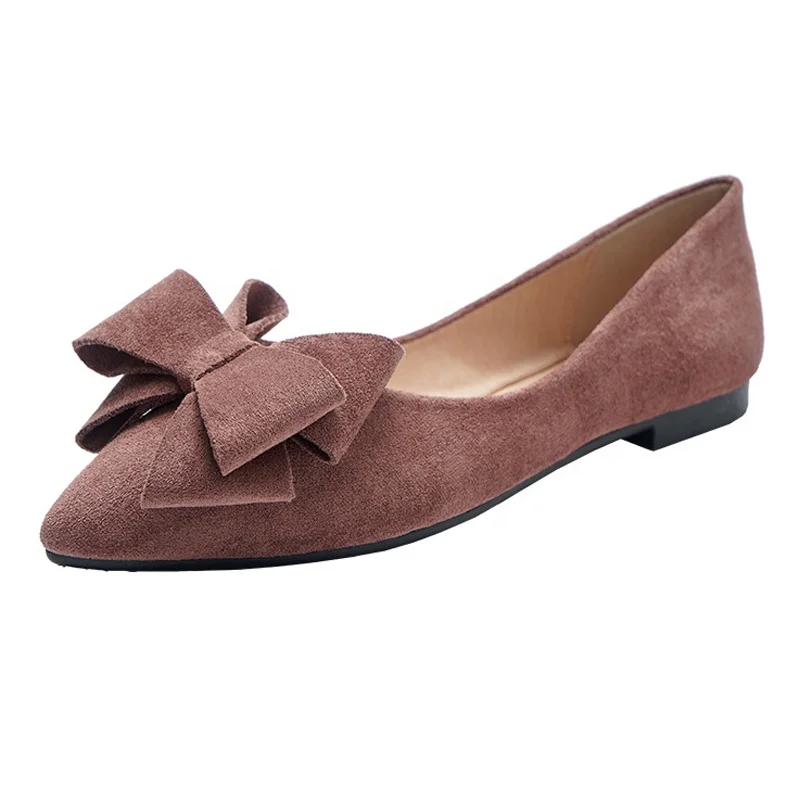 

ITEC new fashion wholesale pointed toe large size soft casual girl lady flats shoes nurse mom slip on loafers woman flats