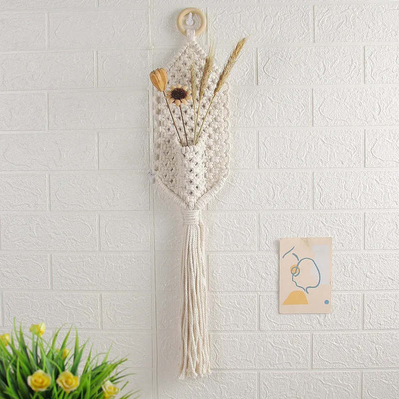 

High Quality And Cheap Home furnishings wall basket decor hanging pot holder hanger garden hanging baskets