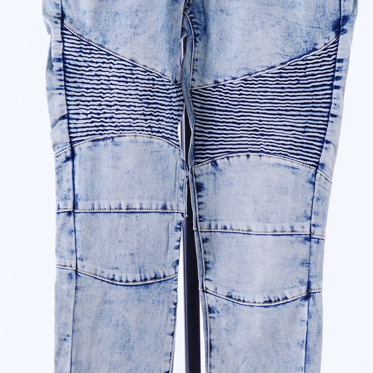 

low price in stock men's denim jeans straight tube patchwork jeans for men, Blue