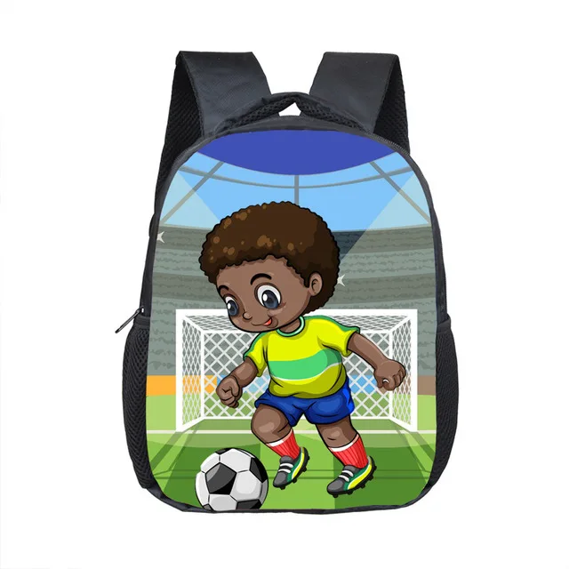 

Africa Boy Print Mini Backpack Children School Bag for Kid Unisex 12 Inch Satchel Kindergarten Usage Bookbag Black Boy Backpack