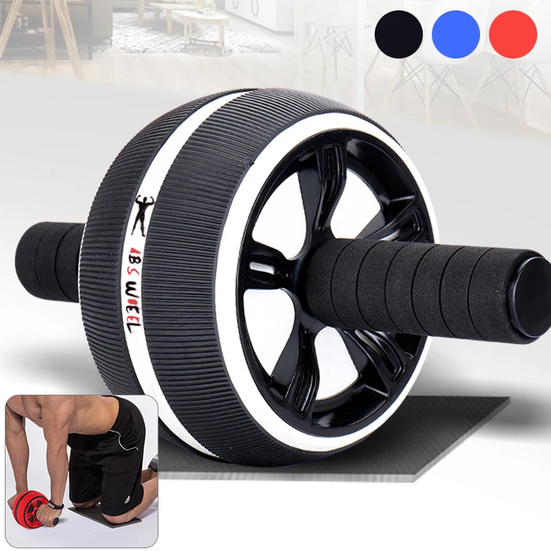 

Ab Wheel Roller Trainer Workout Abdominal Muscles Training Home Gym Fitness Equipment, Red,blue,black and white