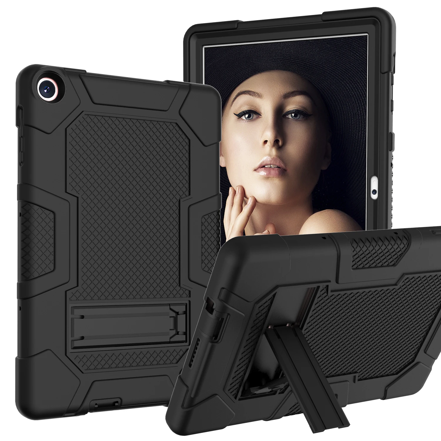 

Heavy Duty Case For Huawei Matepad 9.7 Inch T10 /T10s 10.4 Inch Rugged Tough Armor Defender Shockproof Kickstand Tablet Cover