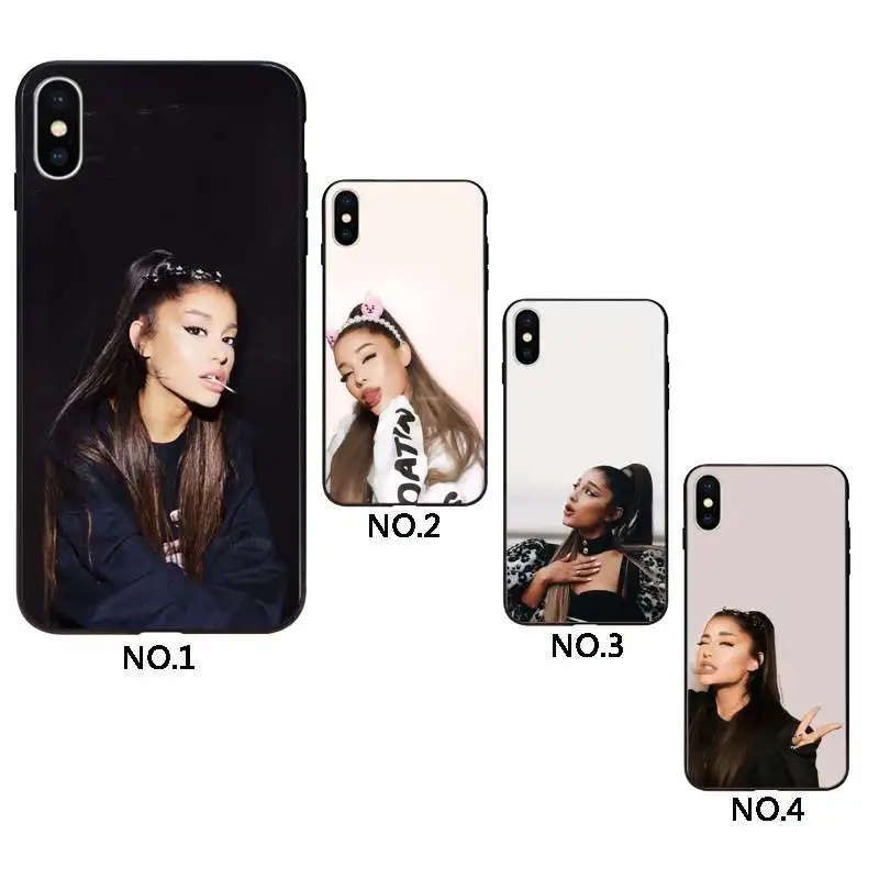 

Fashion singer Ariana Grande tpu phone case for Samsung, Black