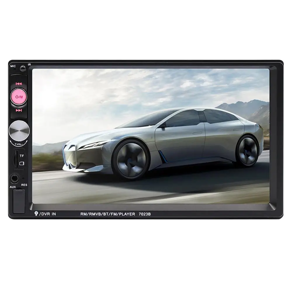 

steering wheel remote control mirror link car radio MP5 double 2 din 7 inch car stereo with USB FM BT