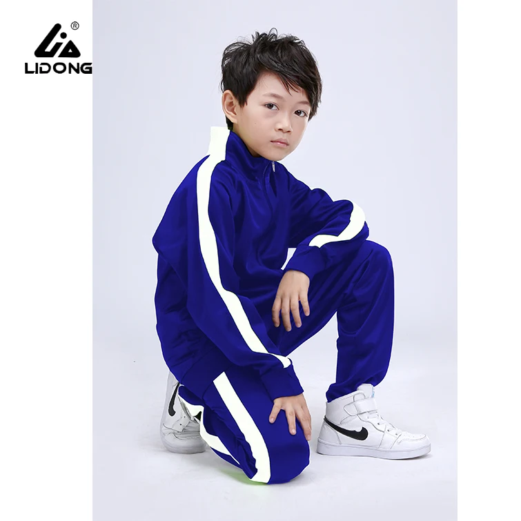 

China Manufacturer Sport Wear Kids Sport Custom Running Wear kids tracksuits For Sale, Blue,green,ming blue,orange,apple green,black,red,yellow,light blue