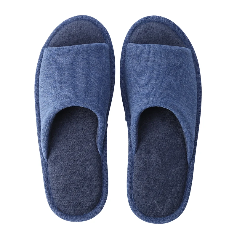 
Ladies and men bedroom slippers pure color Slipper 