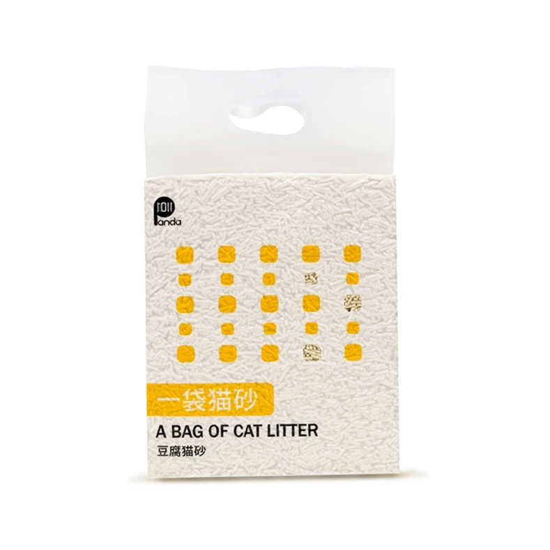 

Best Selling new eco - friendly dust free natural Tofu cat litter, White