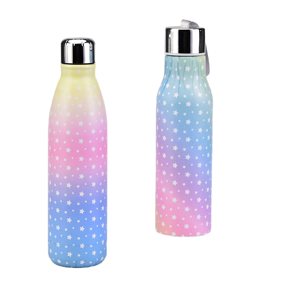 

Portable customize outdoor sports double wall drinking bottle stainless steel vacuum termos insulated Water Bottle with lid