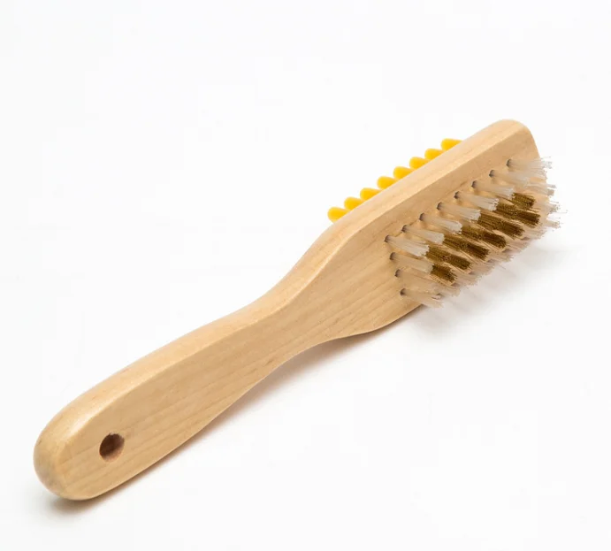 

Double sided shoe brush shoe oil soft hair cleaning sponge brush board brush
