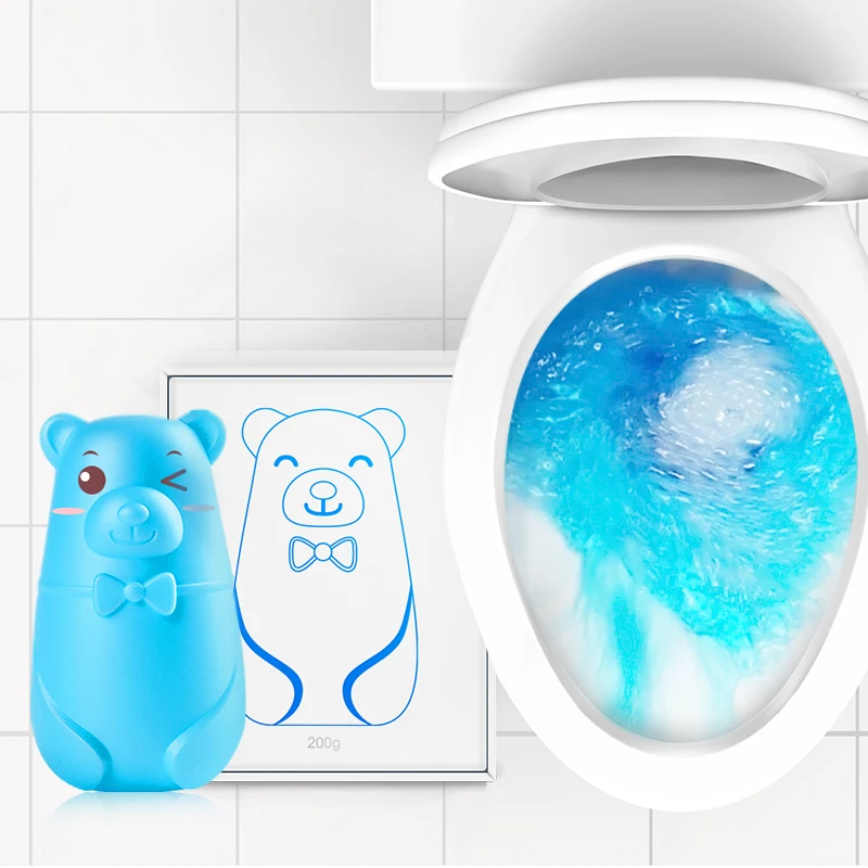 

Blue-Touch 2 pcs blue automatic toilet bowl cleaner tablets, Blue and green