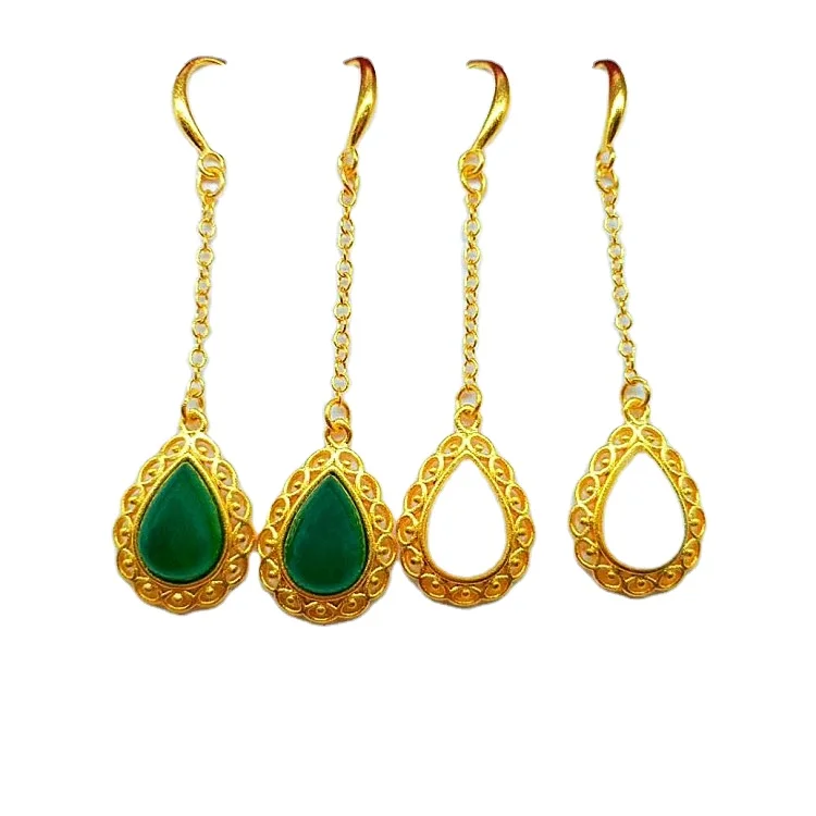 

Gold Plated Chalcedony Drop Earrings Exquisite Craftsmanship Gold Chalcedony Drop Earrings Ladies Jewelry