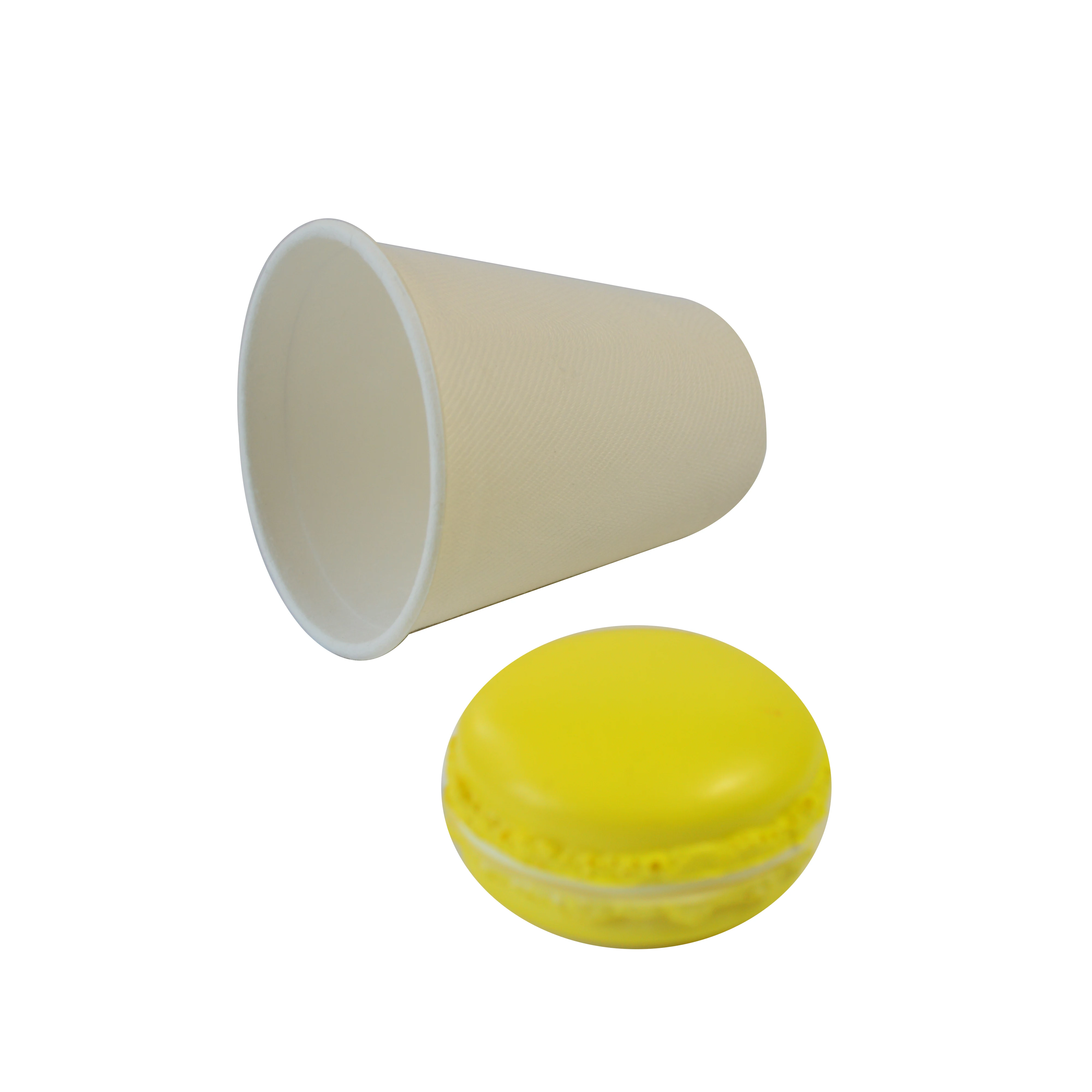 

Disposable Bagasse Biodegradable Paper Coffee Cups Pearl White Paper Cups Wholesale